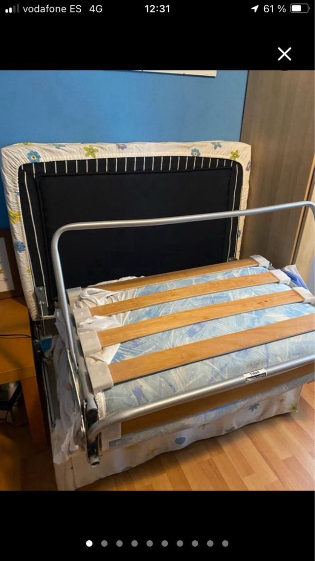 Puf cama plegable 80x190 cm