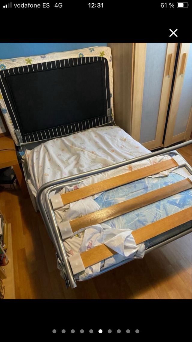 Puf cama plegable 80x190 cm