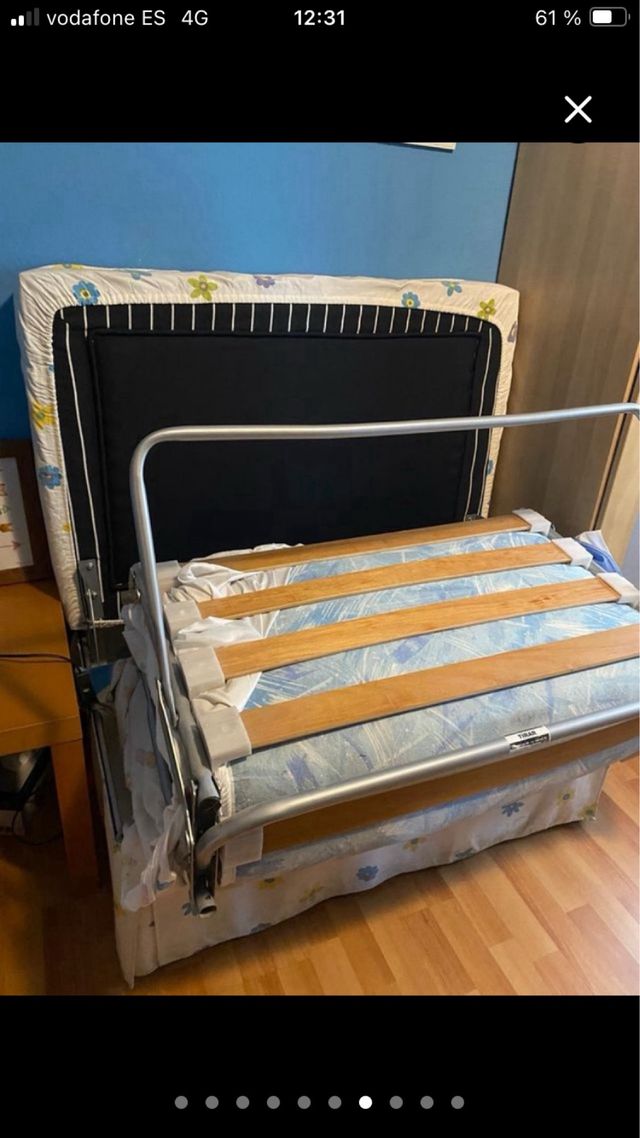 Puf cama plegable 80x190 cm