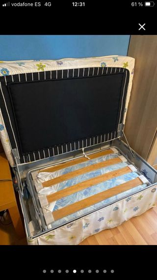 Puf cama plegable 80x190 cm