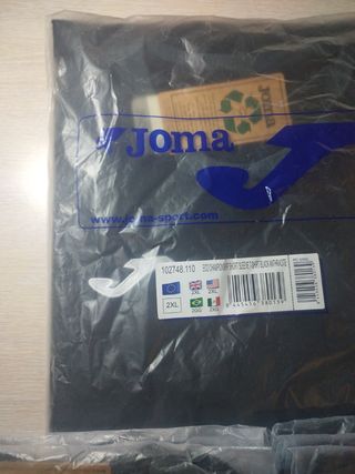 3 Camisetas Joma adulto Negro-Gris