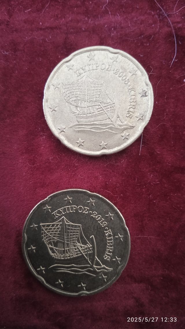 4 Monedas Chipre 