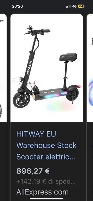 Monopattino elettrico Hitway