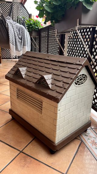 Caseta perro pequeña - marrón beige