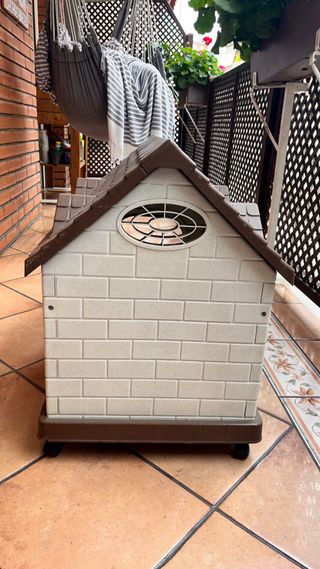 Caseta perro pequeña - marrón beige