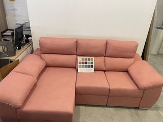 Sofá cama rosa 250cm