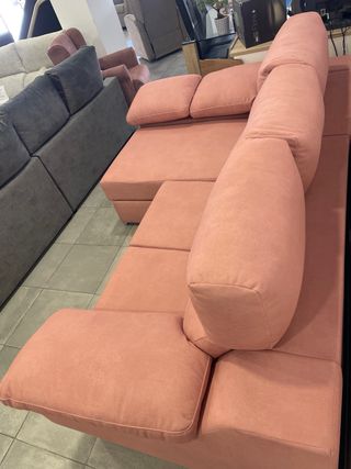 Sofá cama rosa 250cm