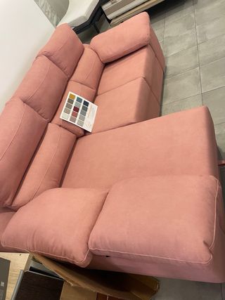 Sofá cama rosa 250cm