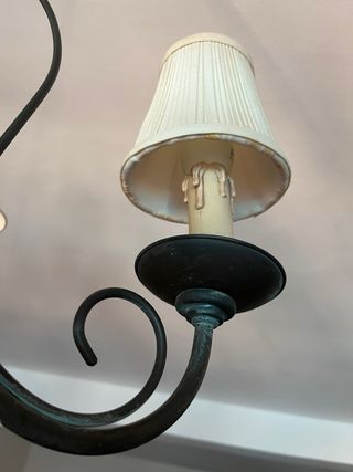 Lámpara forja 5 brazos - Vintage