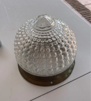 Lampara techo antigua - Cristal