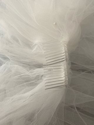 Velo novia blanco