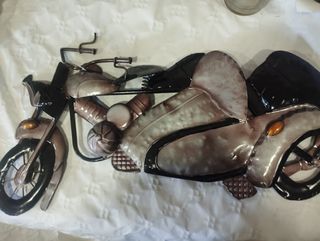 Chapa decorativa moto vintage