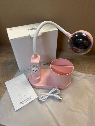 Lámpara escritorio infantil rosa