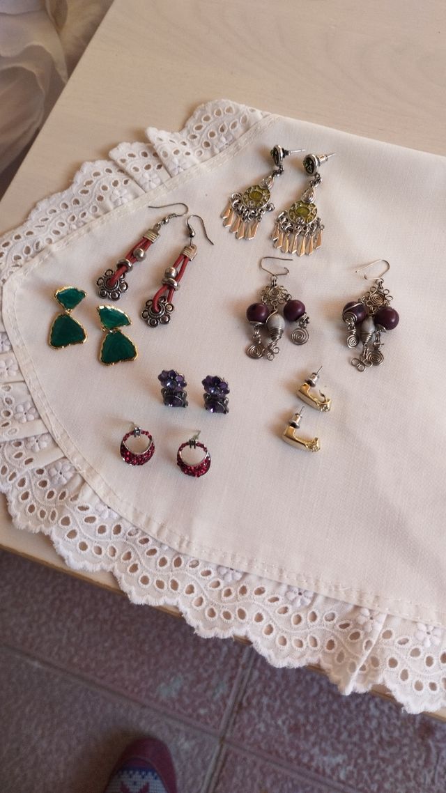 7 Pares Pendientes - Multicolor