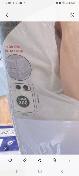 Funda colchón 2m x 2m - 50 algodón y 50 polester