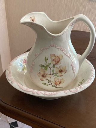 Jofaina con jarra - porcelana
