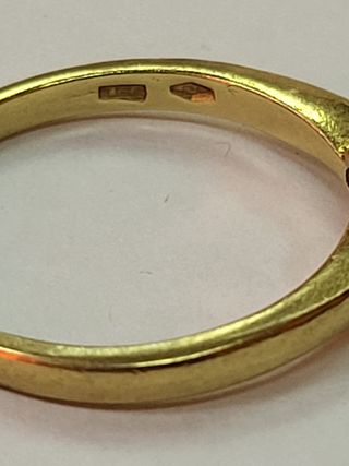 Anillo oro blanco diamante