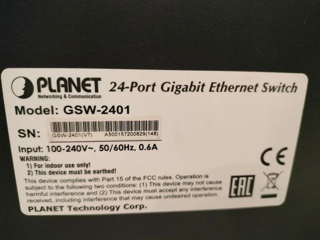 Switch PLANET GSW-2401 Gigabit Ethernet 24 porte