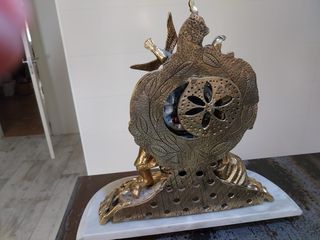 Reloj bronce antiguo - mármol