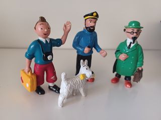 Figuras Tintín: Tintín, Haddock, Tornasol
