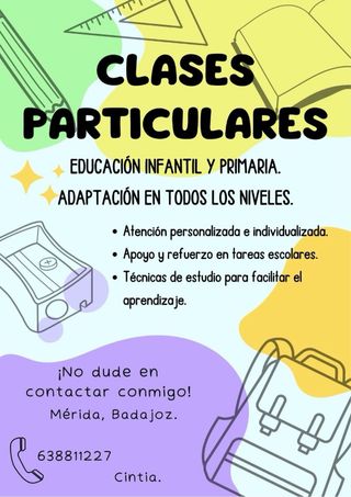 CLASES PARTICULARES A DOMICILIO