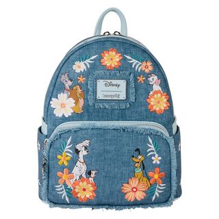 Loungefly Disney Gatos y Perros Denim Mini Mochila