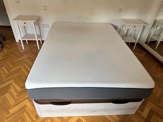 Canapé abatible + colchon Emma Hybrid Premium