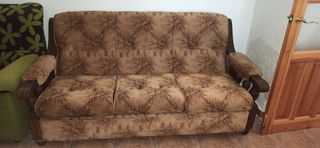 Sofá clásico - Beige y marrón