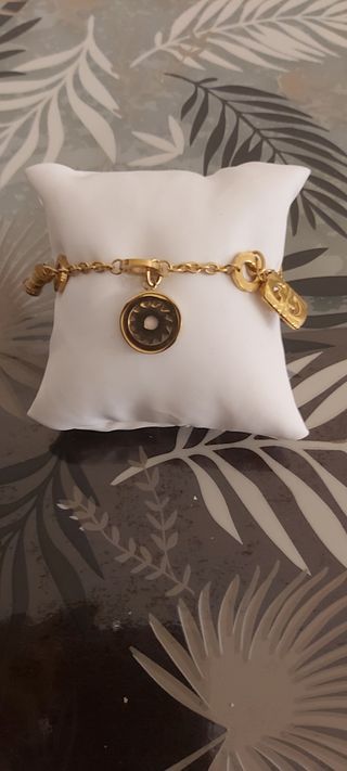 Pulsera dorada acero inoxidable
