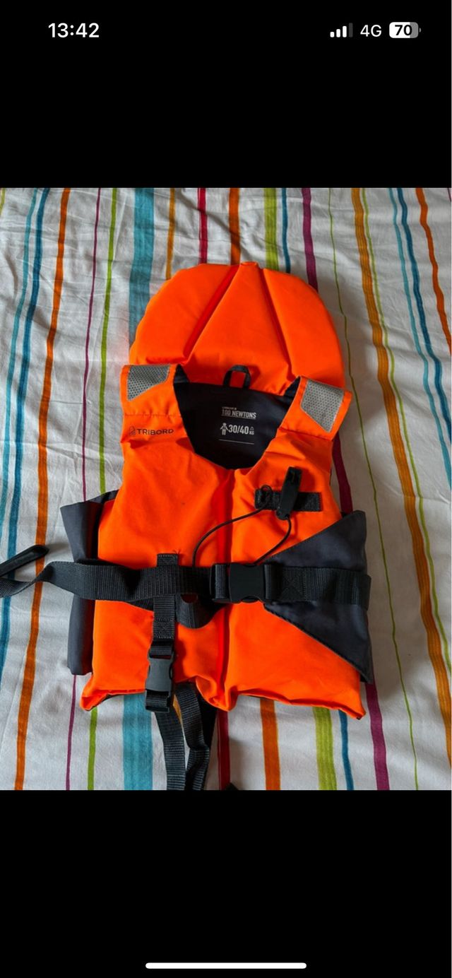 Giubbotto salvagente 30/40 kg come nuovo