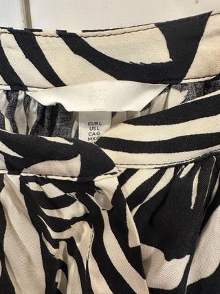 Blusa bianca e nera - Tg L