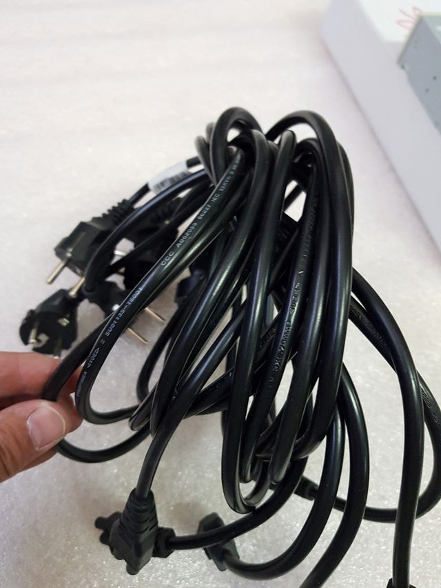 Lote 6 x Cable Alimentacion Trebol 3 pin portatil