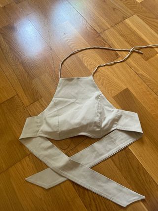 Tops sin mangas: Negro y Beige