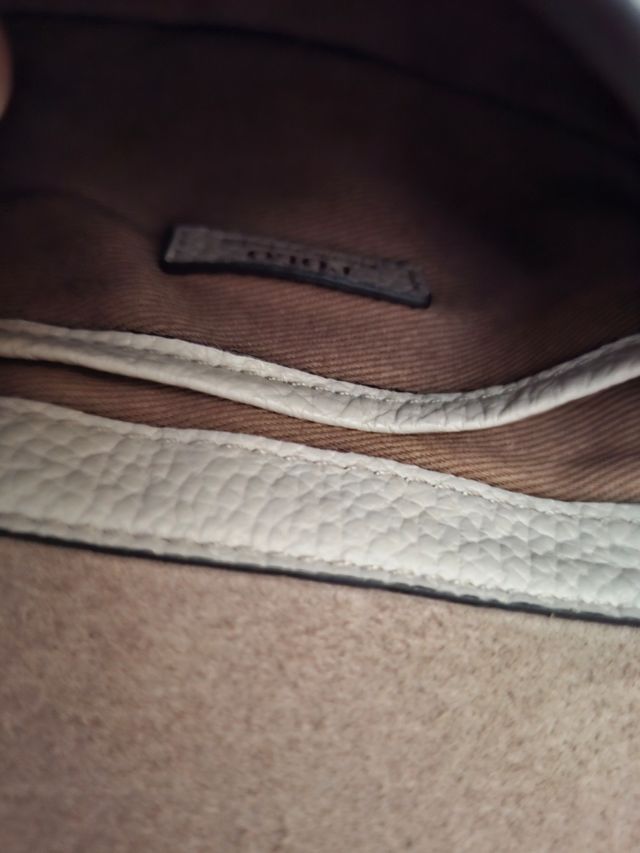 Bolso Ralph Lauren beige piel granulado