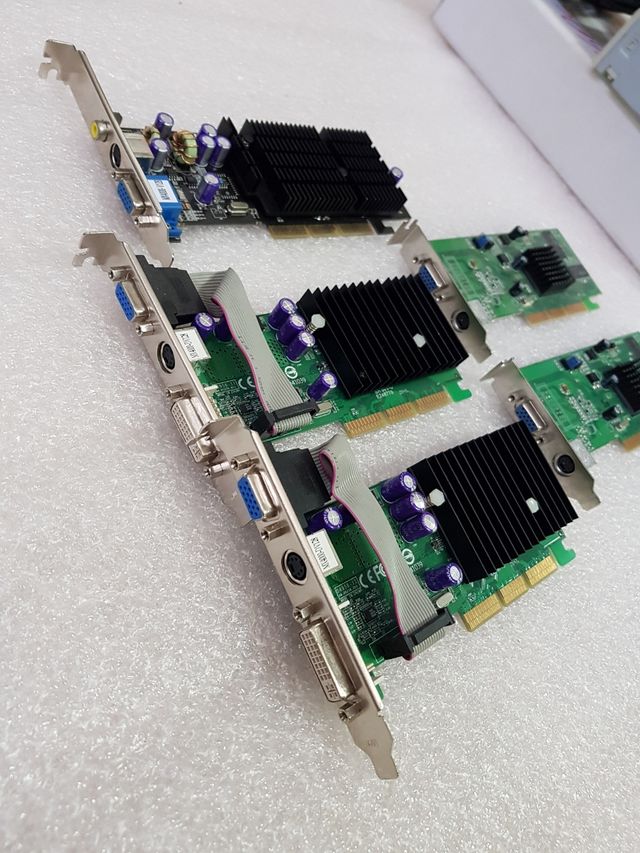 Lote 5 x Tarjeta Grafica AGP vintage