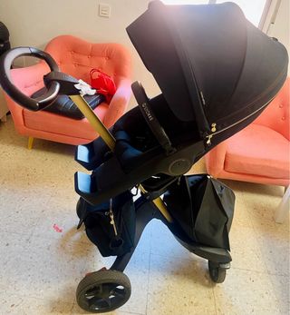 Stokke Xplory Gold saco sillaCapazo NegroNEGOCIABL