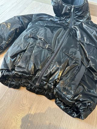 Chaqueta puffer Hollister negra