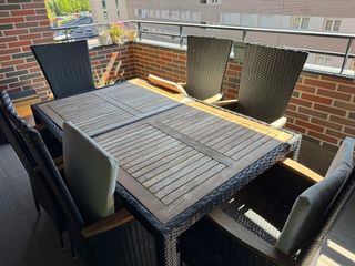 Mesa terraza con 6 sillas