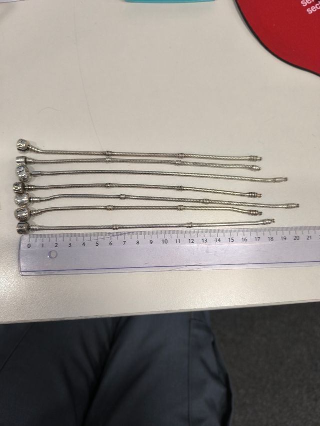 7 Pulseras Pandora Plata