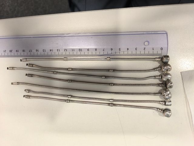 7 Pulseras Pandora Plata