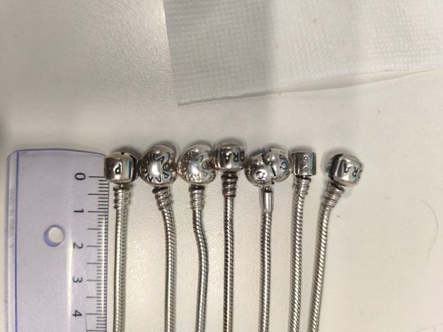 7 Pulseras Pandora Plata