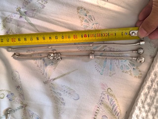 7 Pulseras Pandora Plata