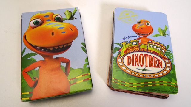 Juego de cartas DinoTren +3 años - Como nuevo