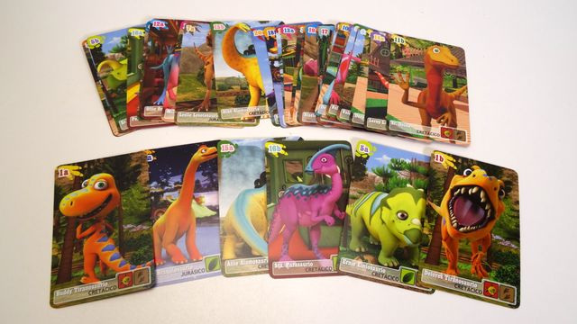 Juego de cartas DinoTren +3 años - Como nuevo