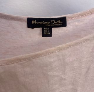 Camiseta Massimo Dutti beige - Talla L
