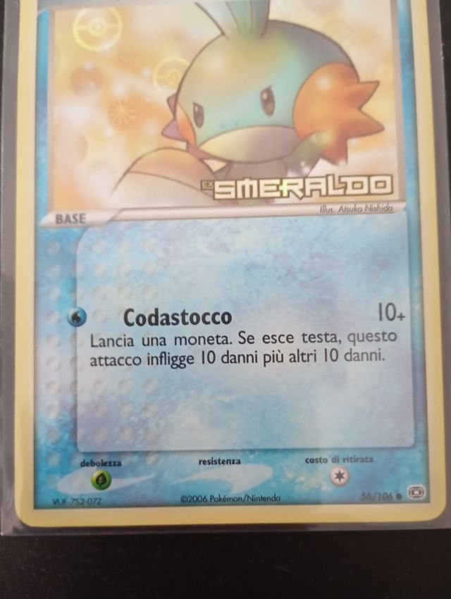 Mudkip Holo stamped- Pokémon set ex smeraldo