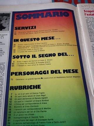 Lotto 3 riviste astrologia anni 80 vintage rare 