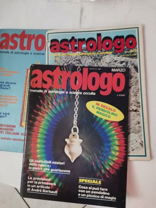 Lotto 3 riviste astrologia anni 80 vintage rare 