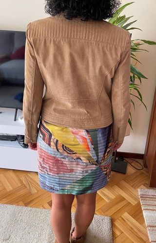 Cazadora ante Mango marrón