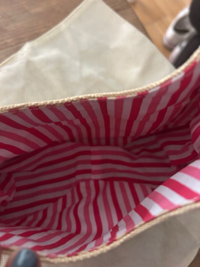 Bolsito Loewe Beige y Rosa